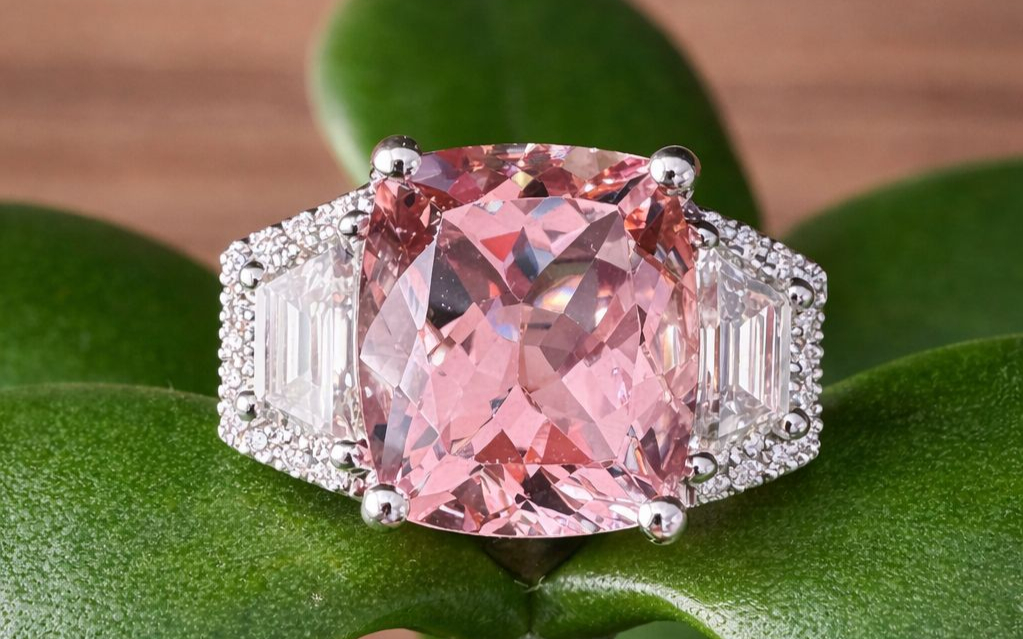 Brilliant cut diamond in natural light